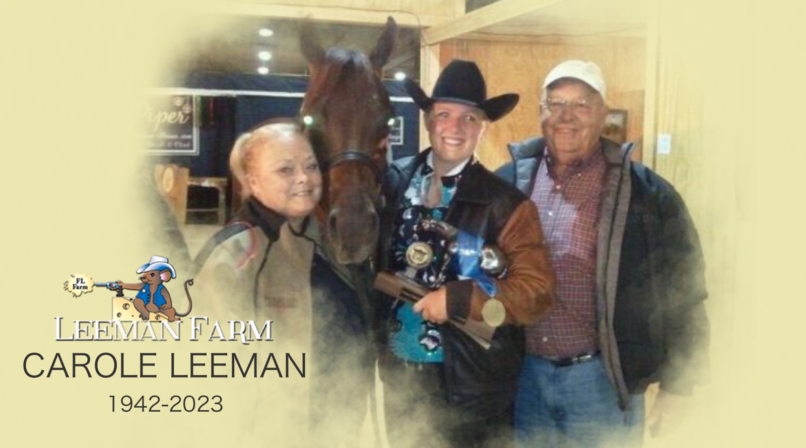 Condolences on the Passing of Carole Leeman - Show Horse Today